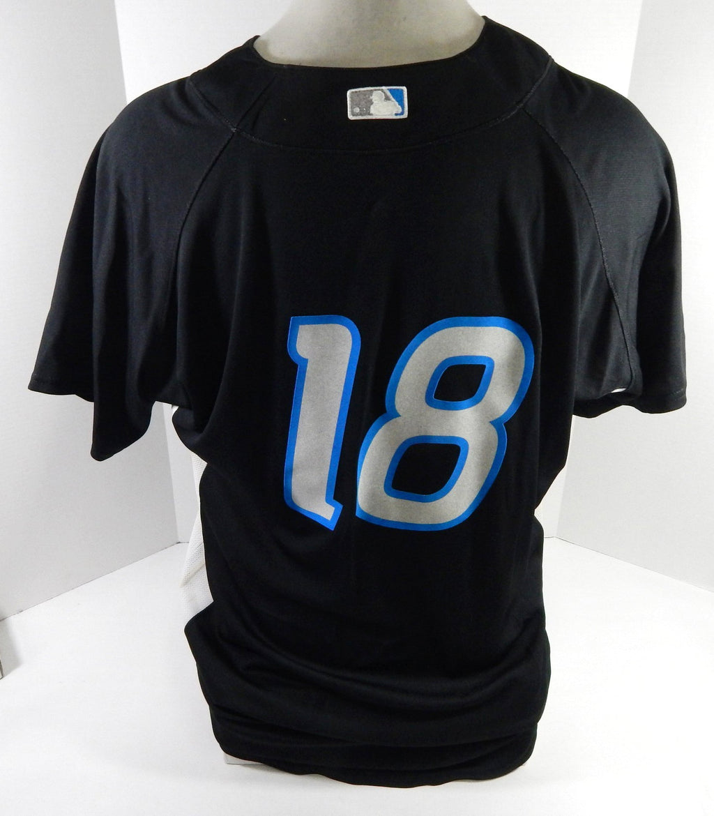 2007 Toronto Blue Jays #18 Game Used Black Jersey ST BP 46 DP60136 - DP60136