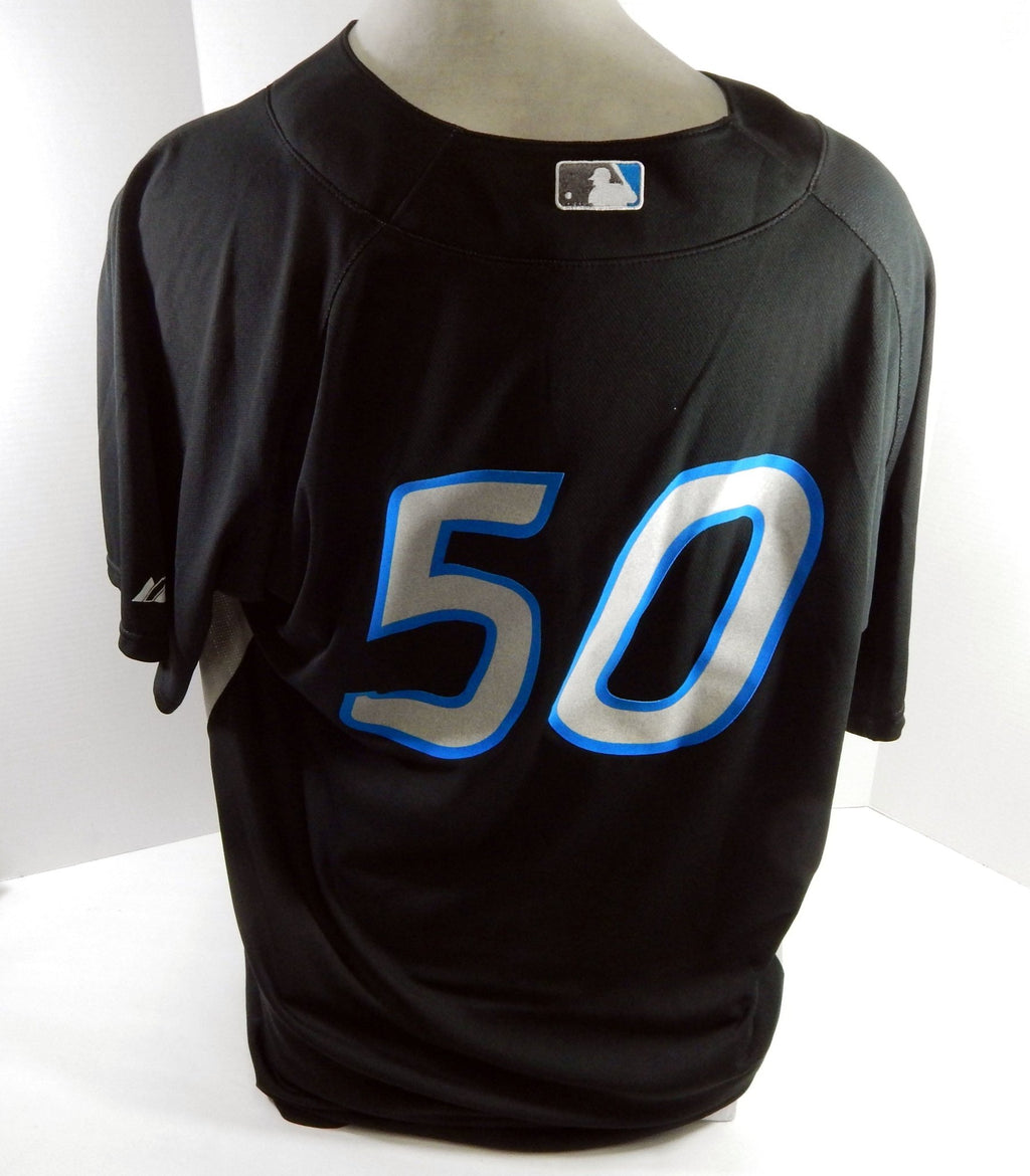 2007 Toronto Blue Jays #50 Game Used Black Jersey BP Spring Training 52 DP61168 - DP61168
