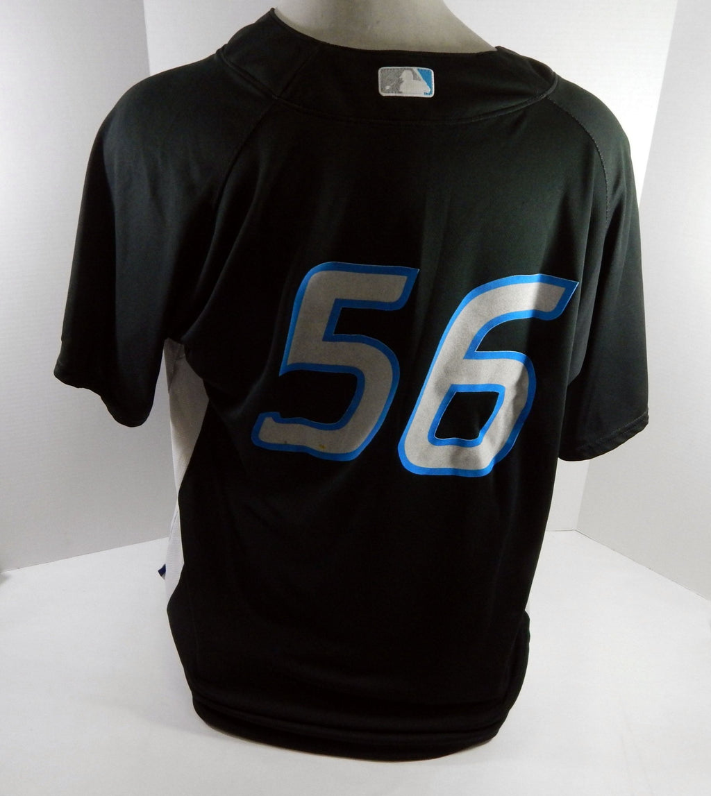 2007 Toronto Blue Jays #56 Game Used Black Jersey BP Spring Training 50 2 - DP61162