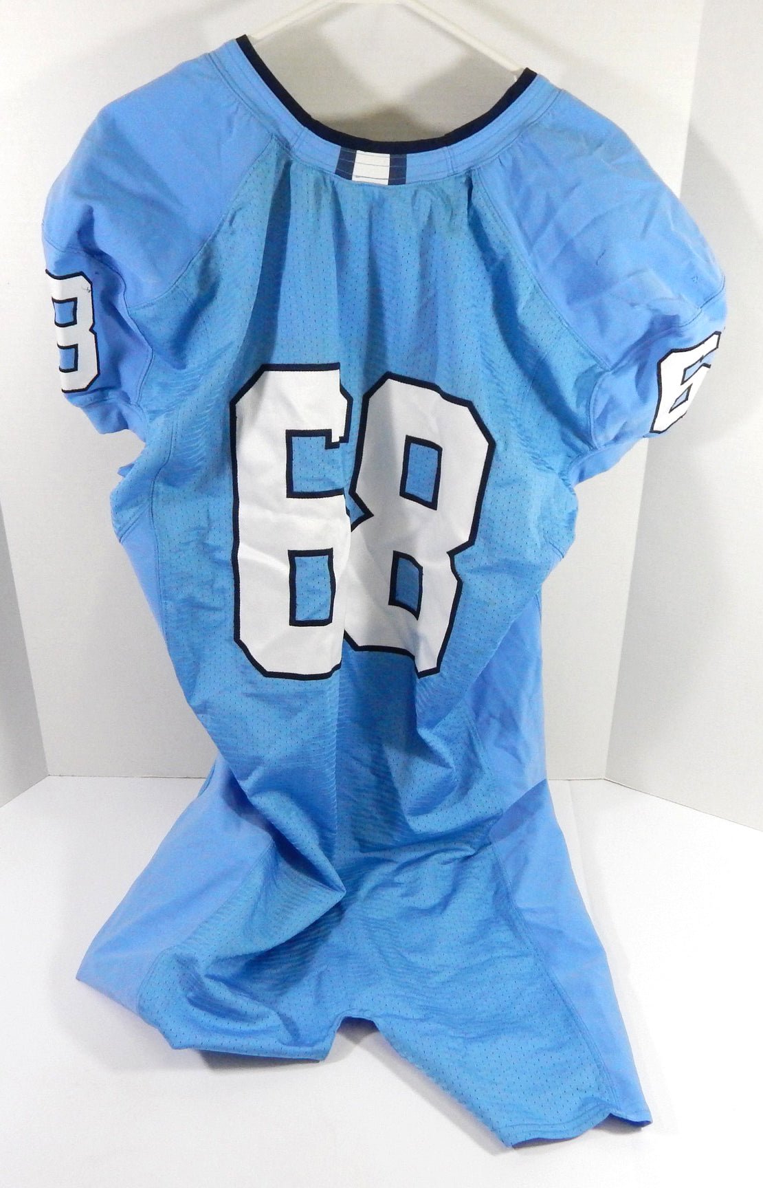 2008-12 North Carolina Tar Heels UNC #68 Game Used Blue Jersey NP Rem 48 DP54489 - DP54489