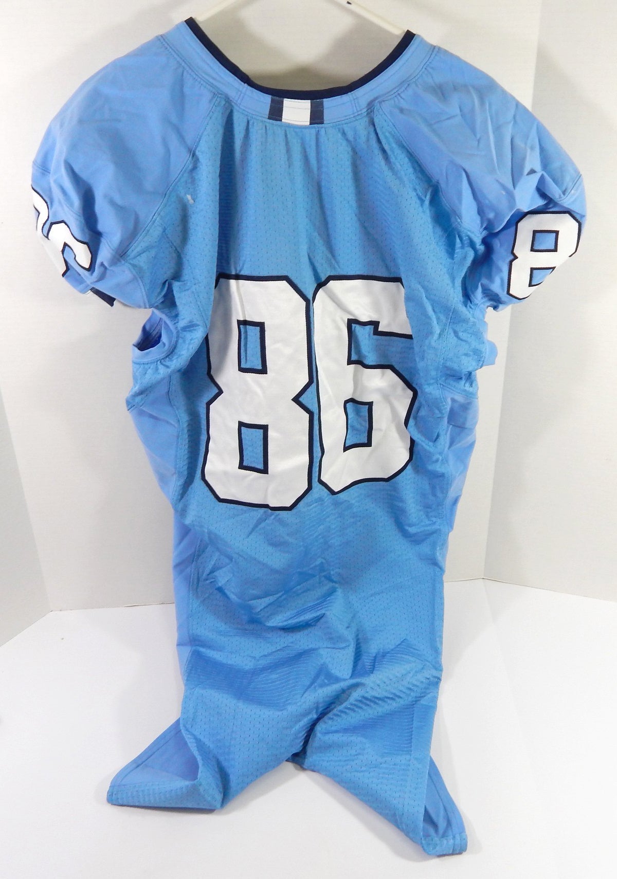 2008-12 North Carolina Tar Heels UNC #86 Game Used Blue Jersey NP Rem 46 DP54667 - DP54667