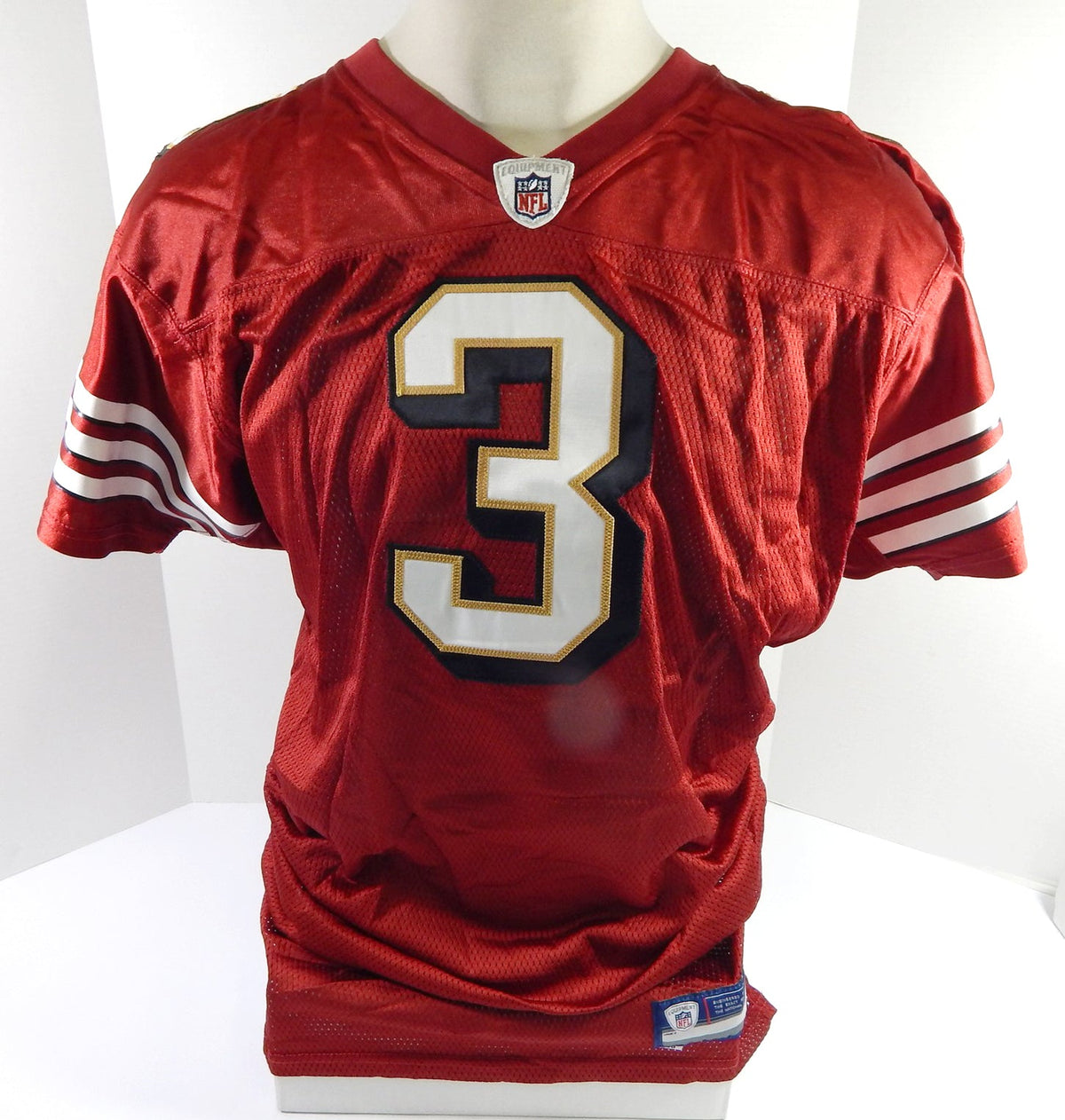 2008 San Francisco 49ers Kyle Wright #3 Game Issued Red Jersey 42 DP51730 - DP51730