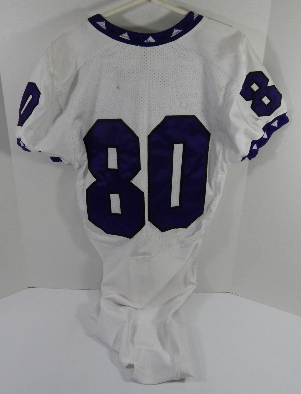 2008 Texas Christian TCU Horned Frogs #80 Game Used White Jersey L DP59103 - DP59103