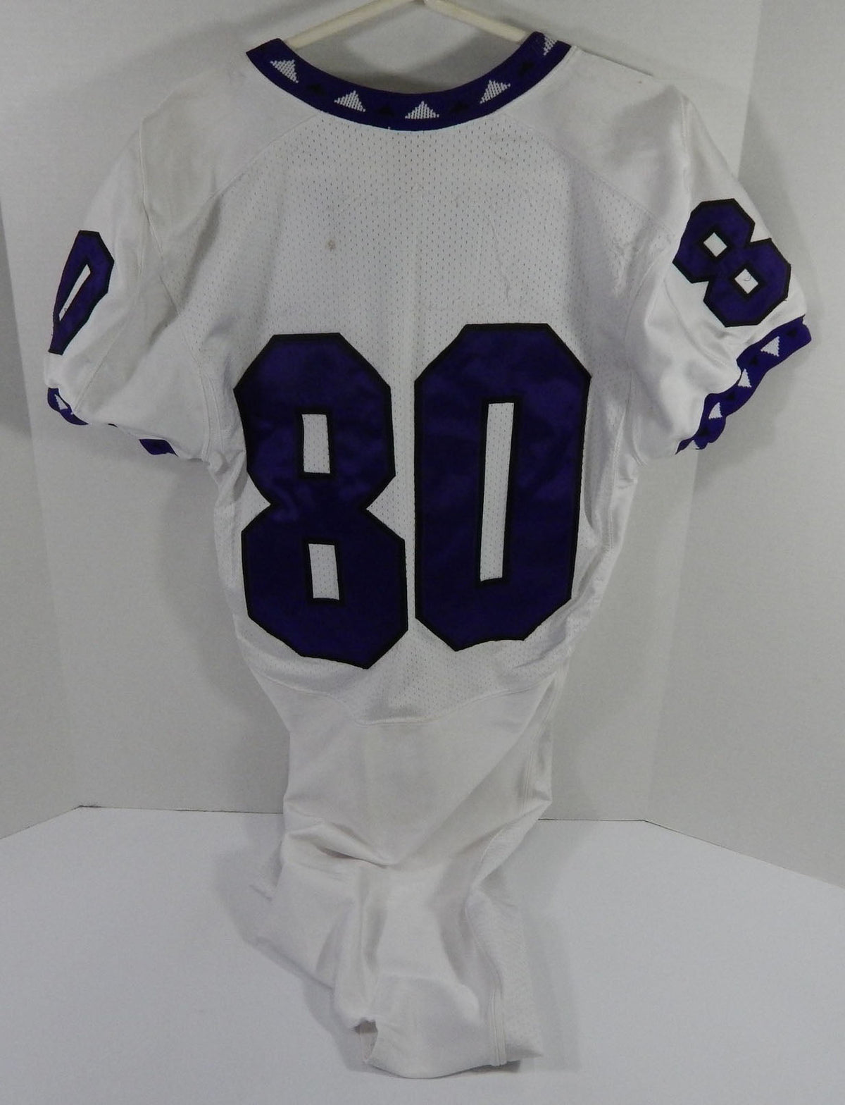 2008 Texas Christian TCU Horned Frogs #80 Game Used White Jersey L DP59103 - DP59103