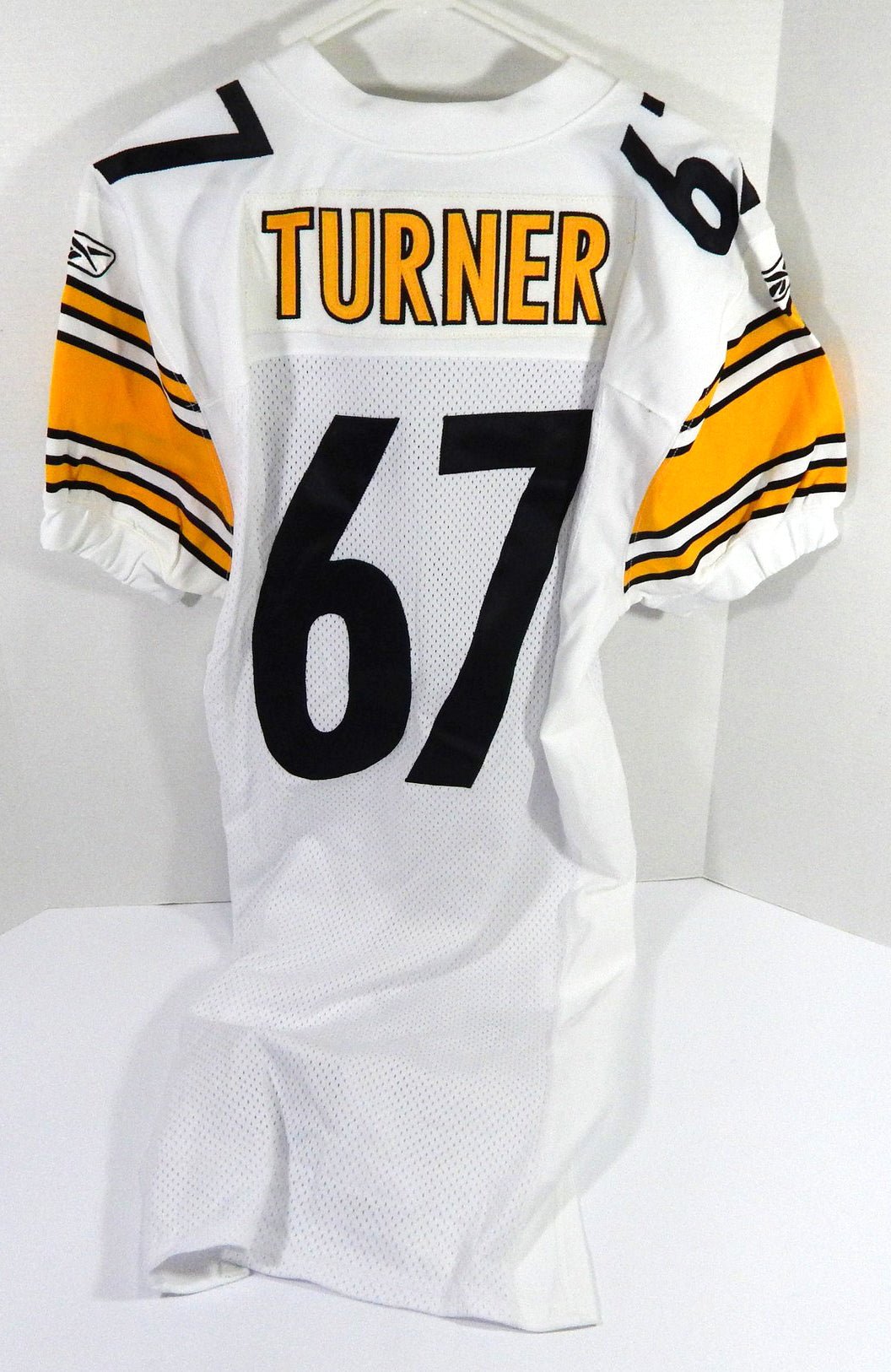 2009 Pittsburgh Steelers Turner #67 Game Issued White Jersey 46 DP49441 - DP49441