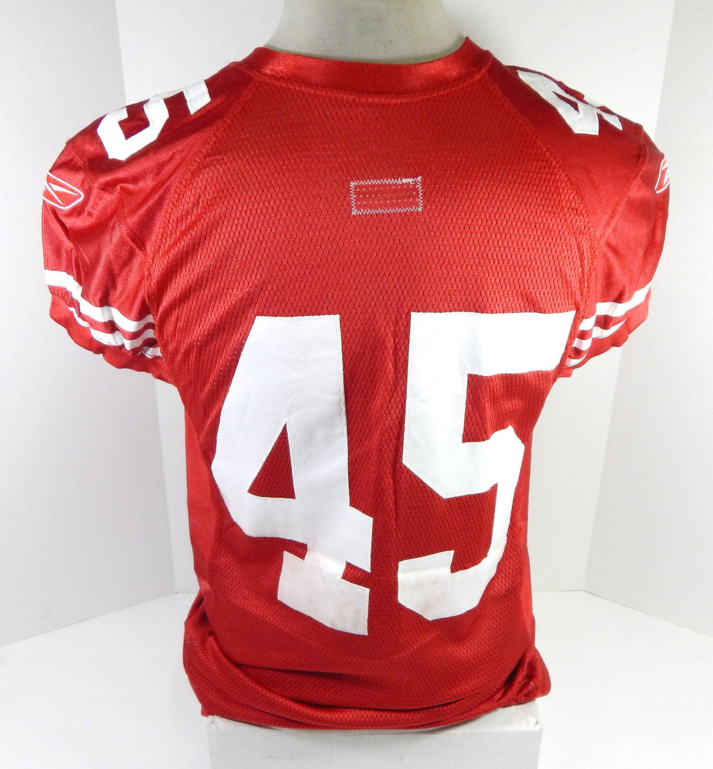 2009 San Francisco 49ers #45 Game Issued Red Jersey 46 DP60221 - DP60221