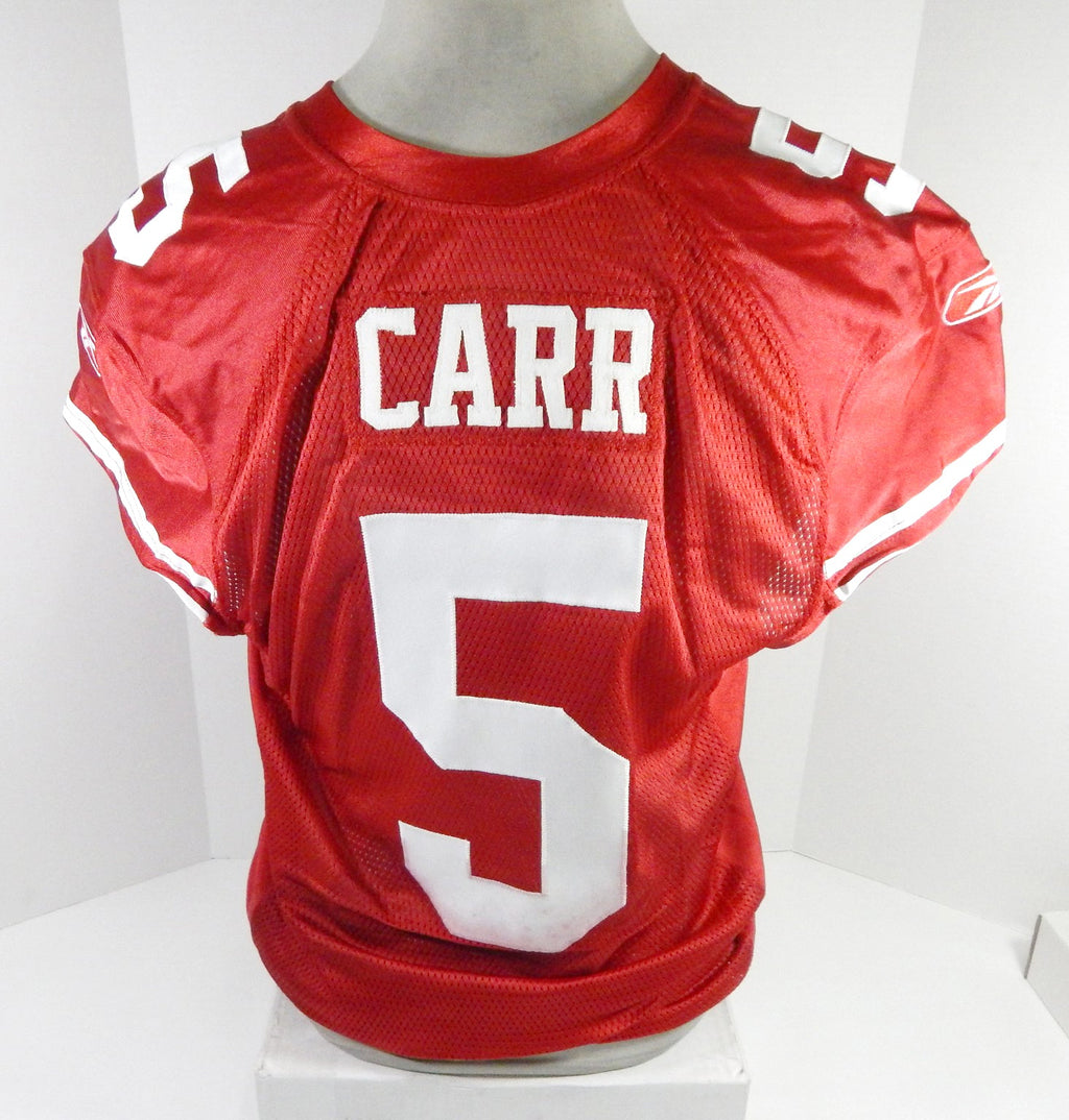 2009 San Francisco 49ers David Carr #5 Game Issued Red Jersey 46 DP60194 - DP60194