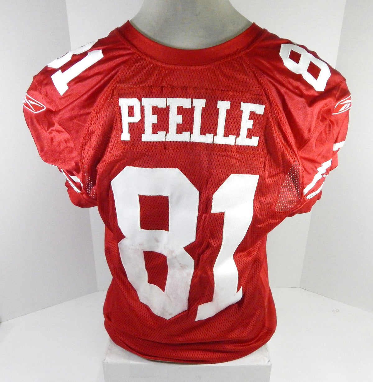 2009 San Francisco 49ers Justin Peelle #81 Game Issued Red Jersey 46 DP60218 - DP60218