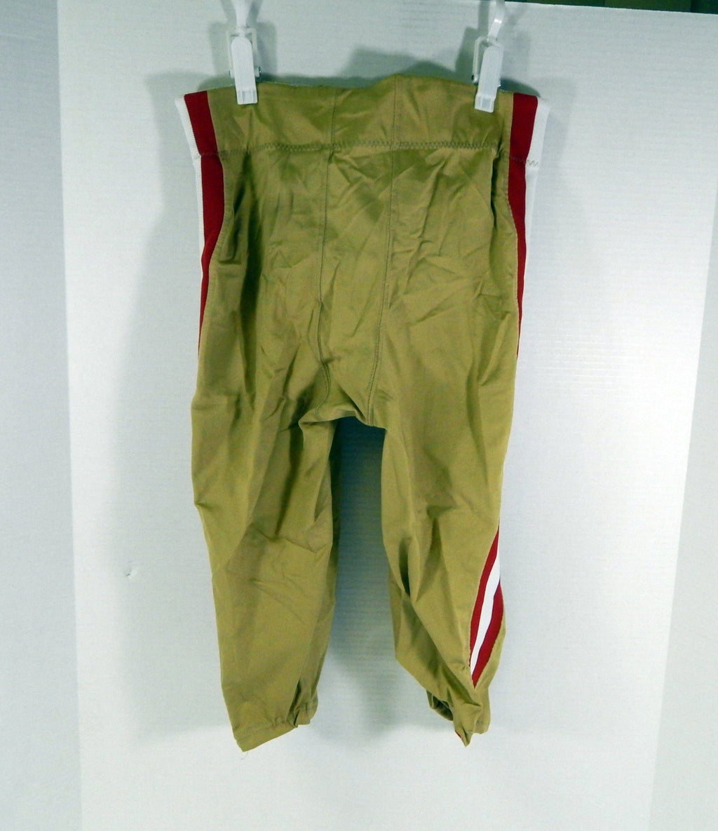 2009 San Francisco 49ers Nate Clements #22 Game Used Gold Pants 32 DP40588 - DP40588