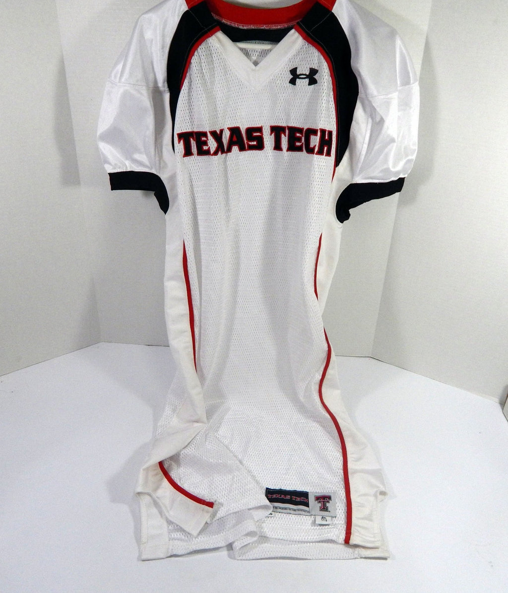 2009 Texas Tech Red Raiders Blank Game Issued White Jersey 46 DP48353 - DP48353