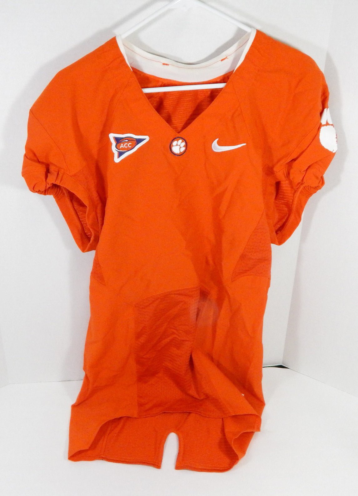 2010-12 Clemson Tigers Blank Game Issued Orange Jersey 42 DP58392 - DP58392