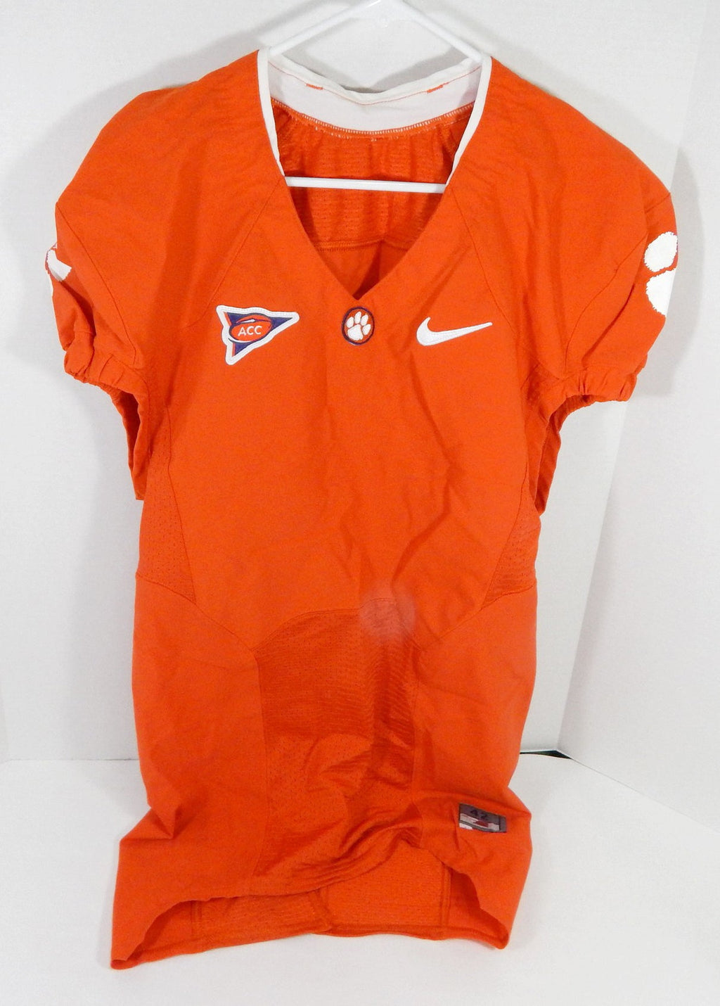 2010-12 Clemson Tigers Blank Game Issued Orange Jersey 42 DP58393 - DP58393
