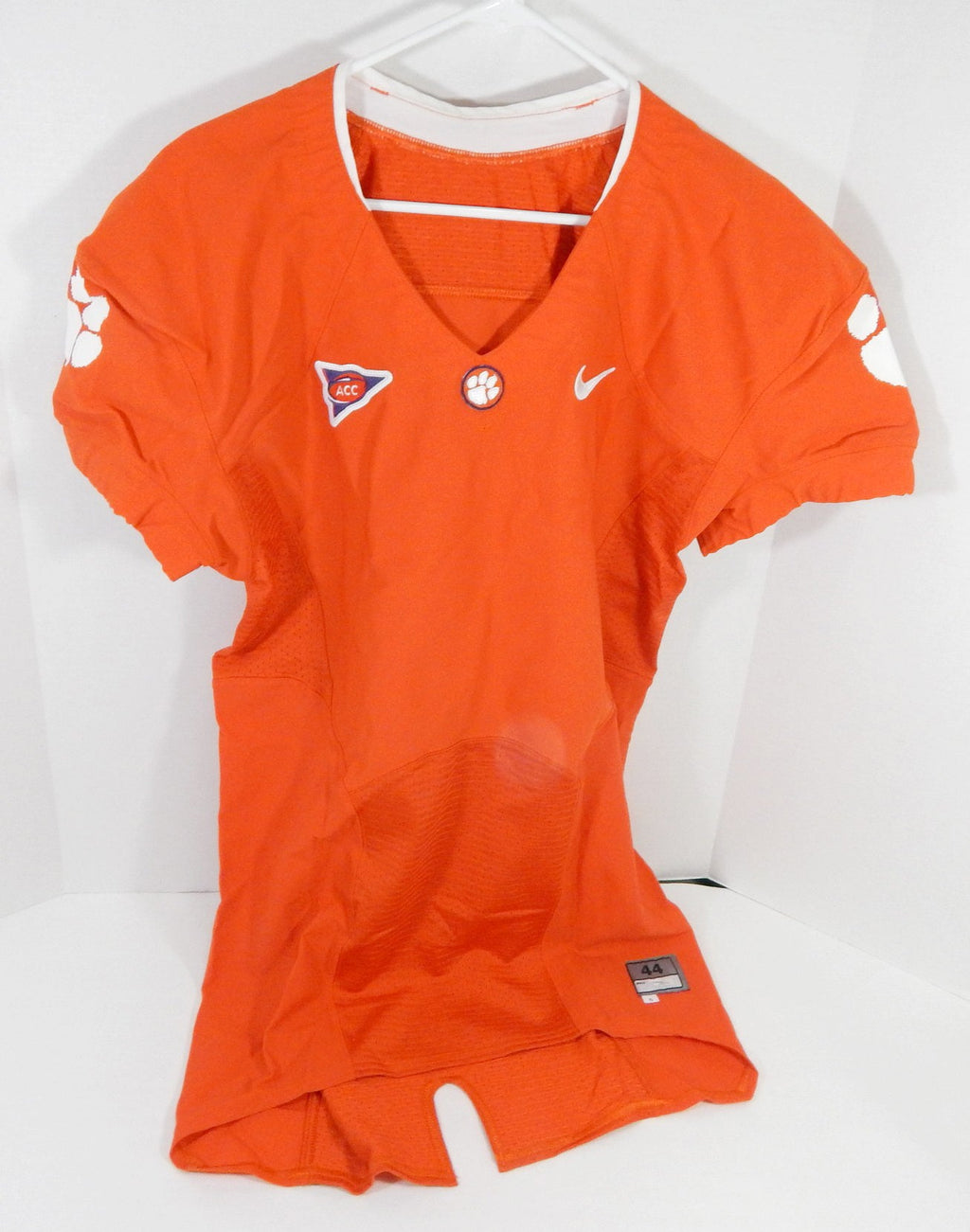 2010-12 Clemson Tigers Blank Game Issued Orange Jersey 44 396 - DP58396