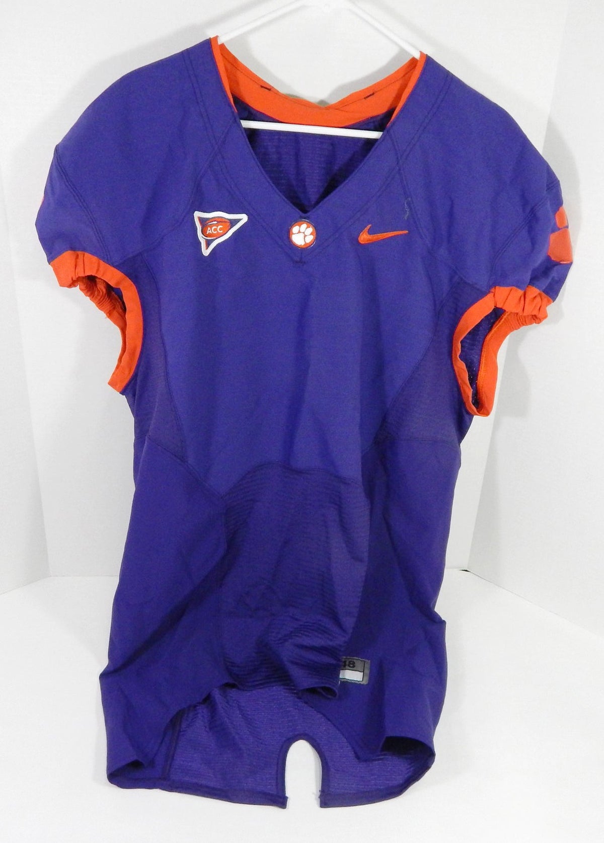 2010 Clemson Tigers Blank Game Issued Purple Jersey 48 DP58384 - DP58384