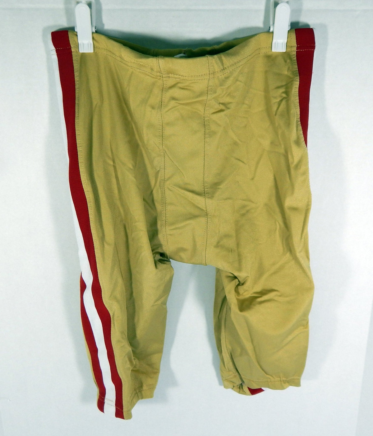2010 San Francisco 49ers Josh Morgan #84 Game Used Gold Pants 34 DP55598 - DP55598