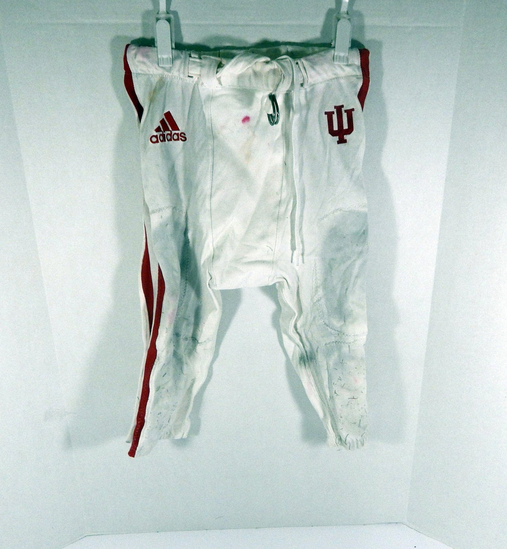 2010s Indiana Hoosiers #8 Game Used White Pants XL DP57574 - DP57574