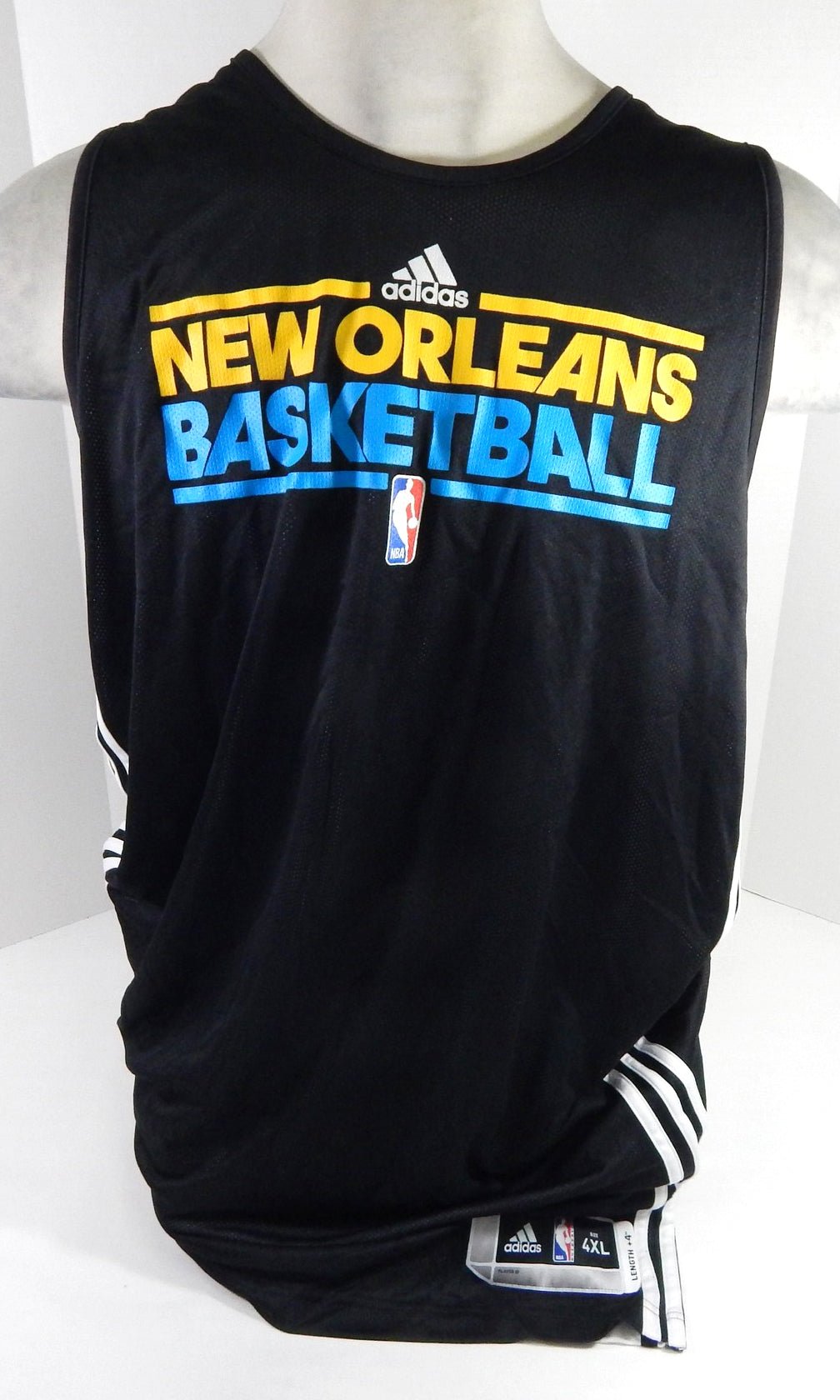 2011-12 New Orleans Hornets Game Issued Black Practice Jersey 4XL DP63709 - DP63709