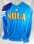 2011-12 New Orleans Hornets Game Issued Blue Shooting Shirt 2XL+2 658 - DP58658