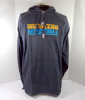 2011-12 New Orleans Hornets Team Issued Grey Hoodie Sweatshirt 2XL DP59468 - DP59468