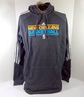 2011-12 New Orleans Hornets Team Issued Grey Hoodie Sweatshirt XL DP59457 - DP59457