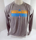 2011-12 New Orleans Hornets Team Issued Grey Training Long Sleeve Shirt M 767 - DP55767