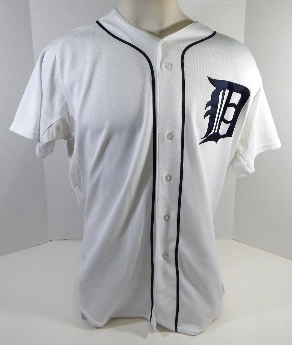 2011 Detroit Tigers Jose Ortega #56 Game Used White Jersey 46 810 - DP20810