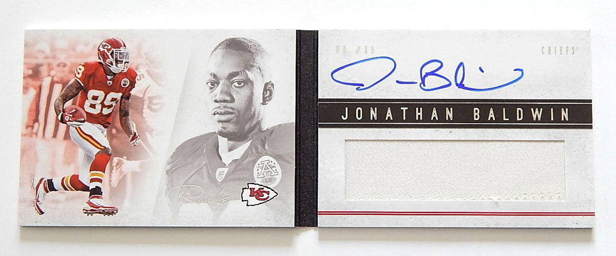 2011 Panini Playbook Jonathan Baldwin RC #118 Auto Jersey Relic #'d /399 - DJ045926