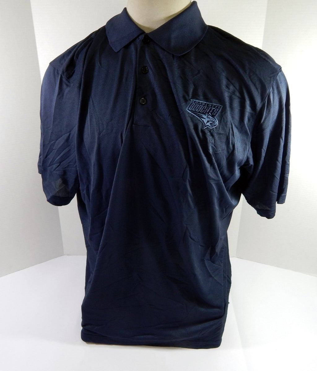 2012-13 Charlotte Bobcats Team Issued Navy Polo Shirt 2XL DP52292 - DP52292