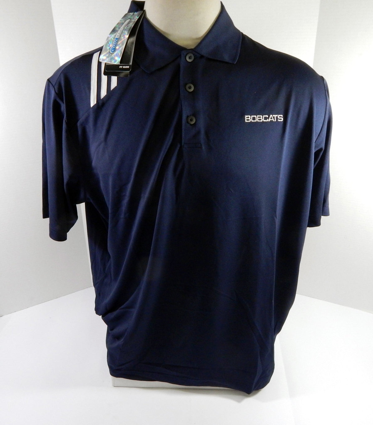 2012-13 Charlotte Bobcats Team Issued Navy Polo Shirt XL DP52221 - DP52221