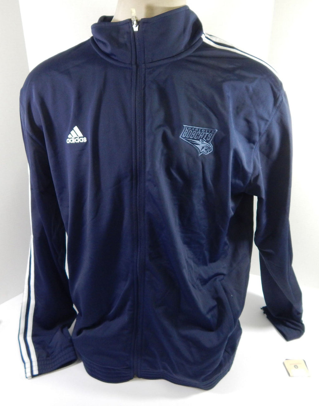 2012-13 Charlotte Bobcats Team Issued Navy Sweatshirt Jacket 2XL DP58466 - DP58466