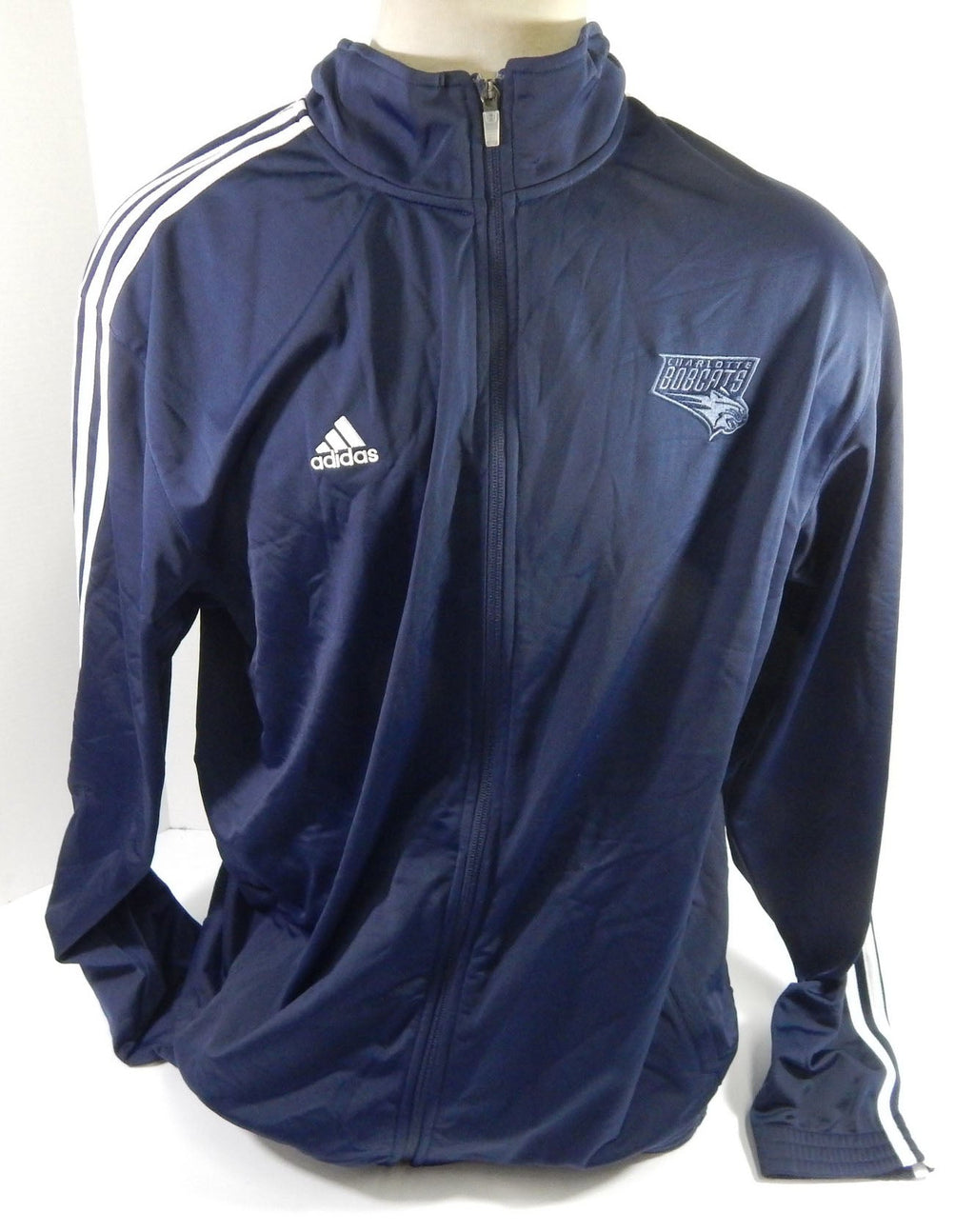 2012-13 Charlotte Bobcats Team Issued Navy Sweatshirt Jacket 3XL DP58474 - DP58474