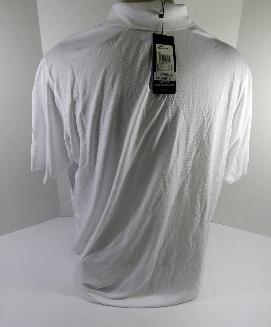 2012-13 Charlotte Bobcats Team Issued White Polo Shirt 2XL DP52205 - DP52205