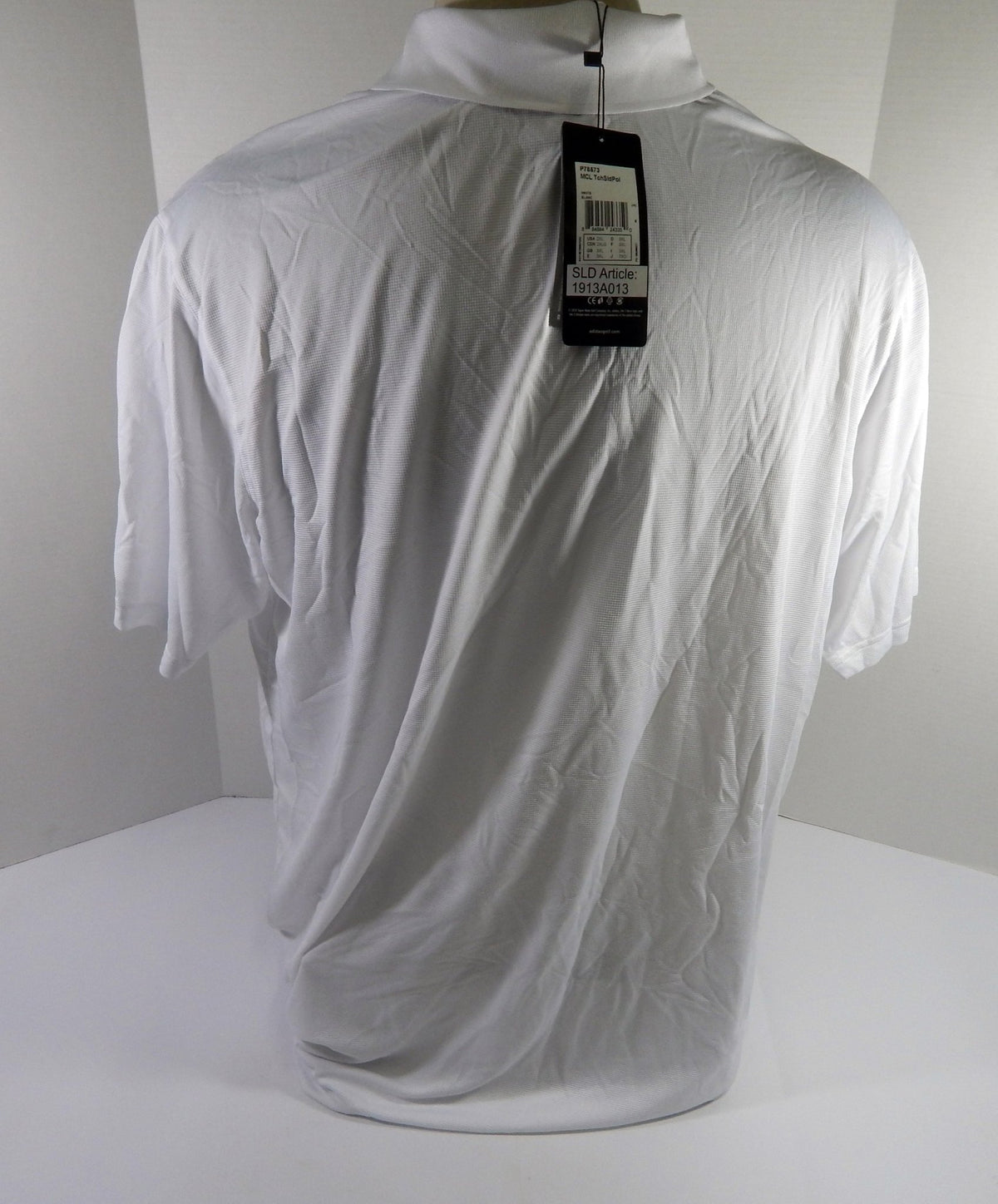 2012-13 Charlotte Bobcats Team Issued White Polo Shirt 2XL DP52205 - DP52205