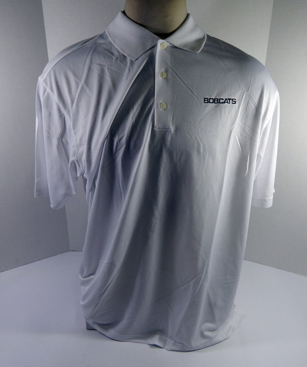2012-13 Charlotte Bobcats Team Issued White Polo Shirt 2XL DP52215 - DP52215