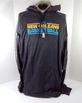 2012-13 New Orleans Hornets Team Issued Grey Hoodie Sweatshirt 3XL DP59460 - DP59460