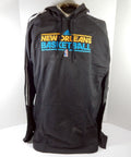 2012-13 New Orleans Hornets Team Issued Grey Hoodie Sweatshirt 3XL DP59462 - DP59462