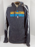 2012-13 New Orleans Hornets Team Issued Grey Hoodie Sweatshirt XL DP57399 - DP57399