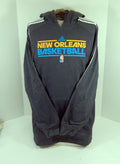 2012-13 New Orleans Hornets Team Issued Grey Hoodie Sweatshirt XL DP57401 - DP57401