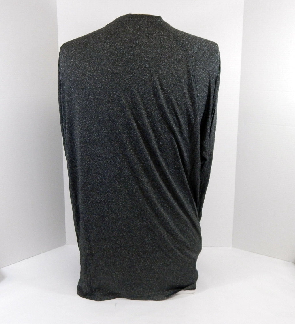2012-13 New Orleans Hornets Team Issued Grey Long Sleeve Training Shirt L 0420 - DP60420