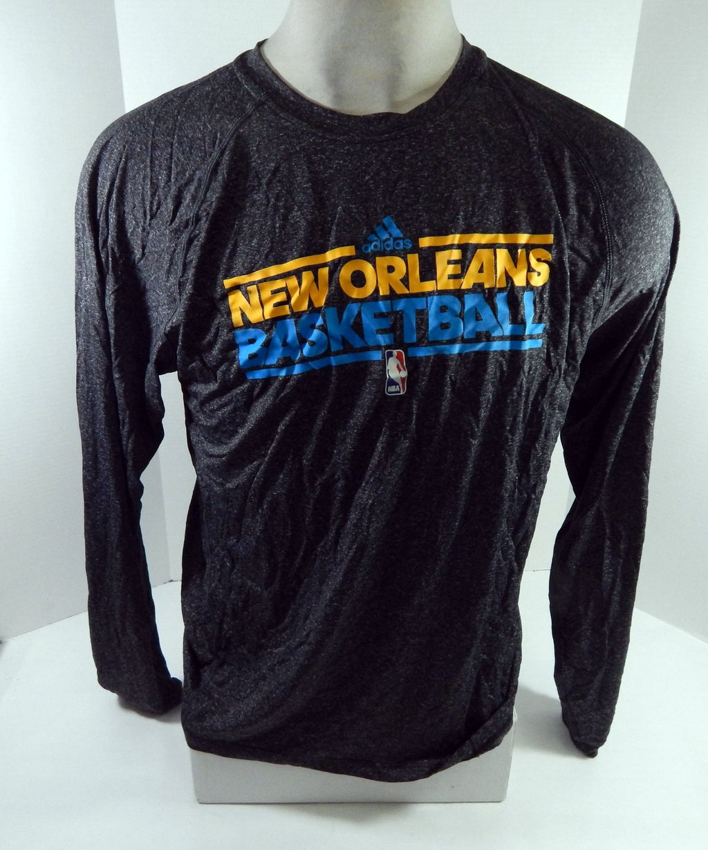2012-13 New Orleans Hornets TeamIssued Grey Training Shirt M DP64134 - DP64134