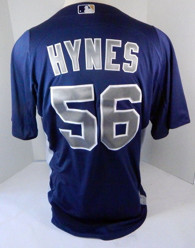 2012-13 San Diego Padres Colt Hynes #56 Game Used Navy Jersey Batting Practice 8 - SDP1308