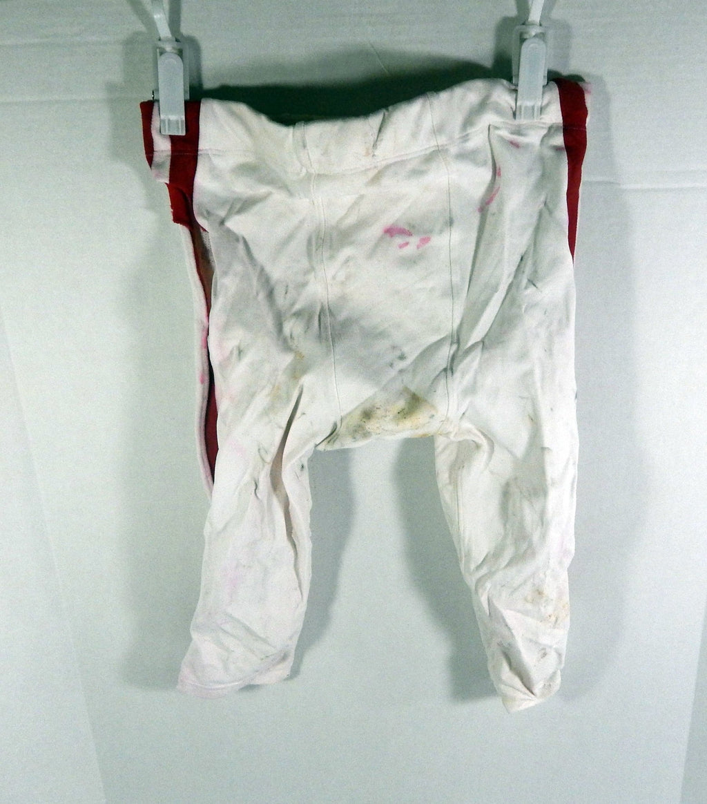 2012 Indiana Hoosiers #30 Game Used White Pants L DP57604 - DP57604