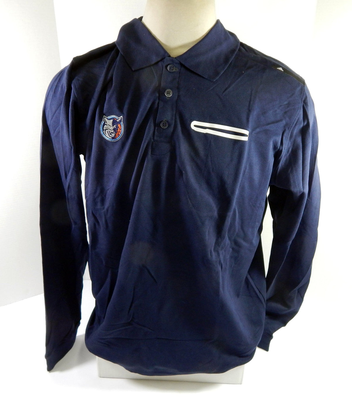 2013-14 Charlotte Bobcats Team Issued Navy Polo Shirt 3XL DP52225 - DP52225
