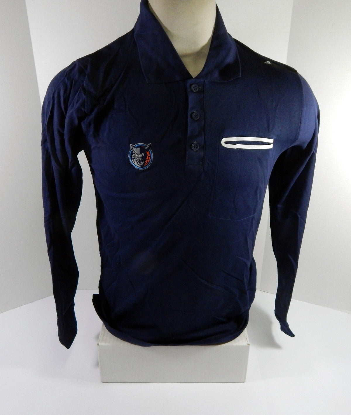 2013-14 Charlotte Bobcats Team Issued Navy Polo Shirt M DP52219 - DP52219