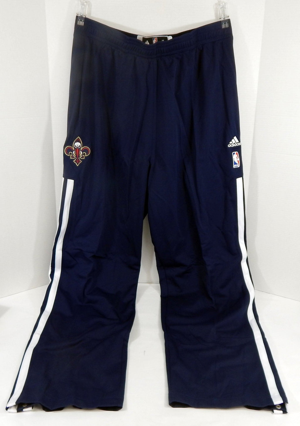 2013-14 New Orleans Pelicans Game Issued Navy Tearaway Pants 3XL DP61127 - DP61127