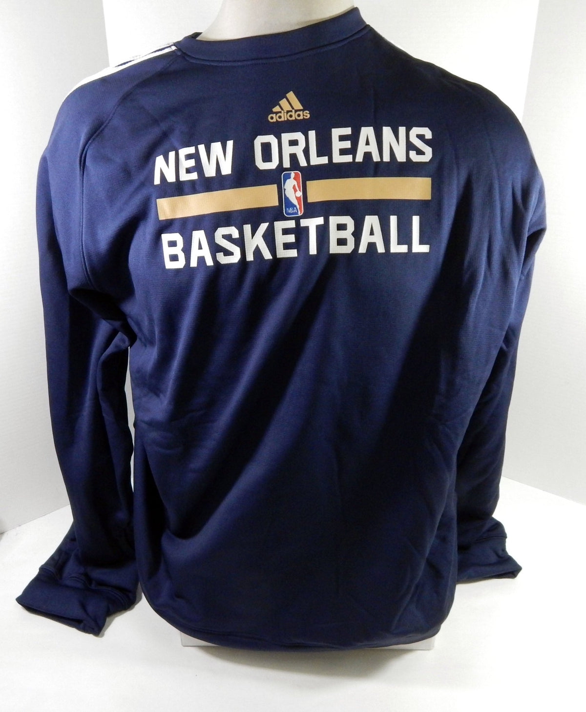 2013-14 New Orleans Pelicans Team Issued Navy Crewneck Sweatshirt 4XL+2 DP61823 - DP61823