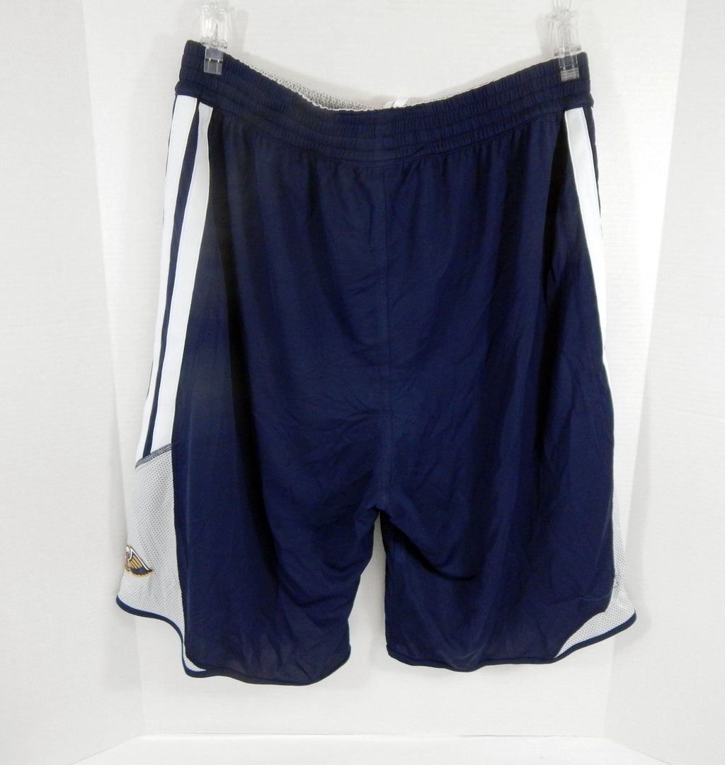 2013-14 New Orleans Pelicans Team Issued Navy Grey Reversible Shorts 3XL DP61113 - DP61113