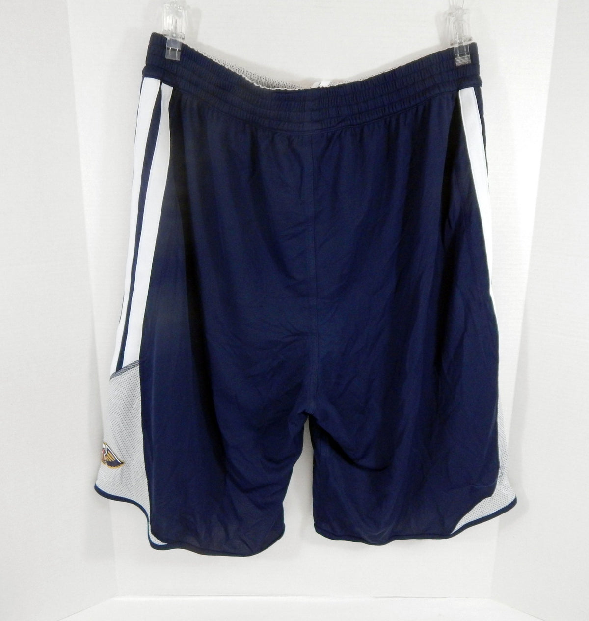 2013-14 New Orleans Pelicans Team Issued Navy Grey Reversible Shorts 3XL DP61113 - DP61113