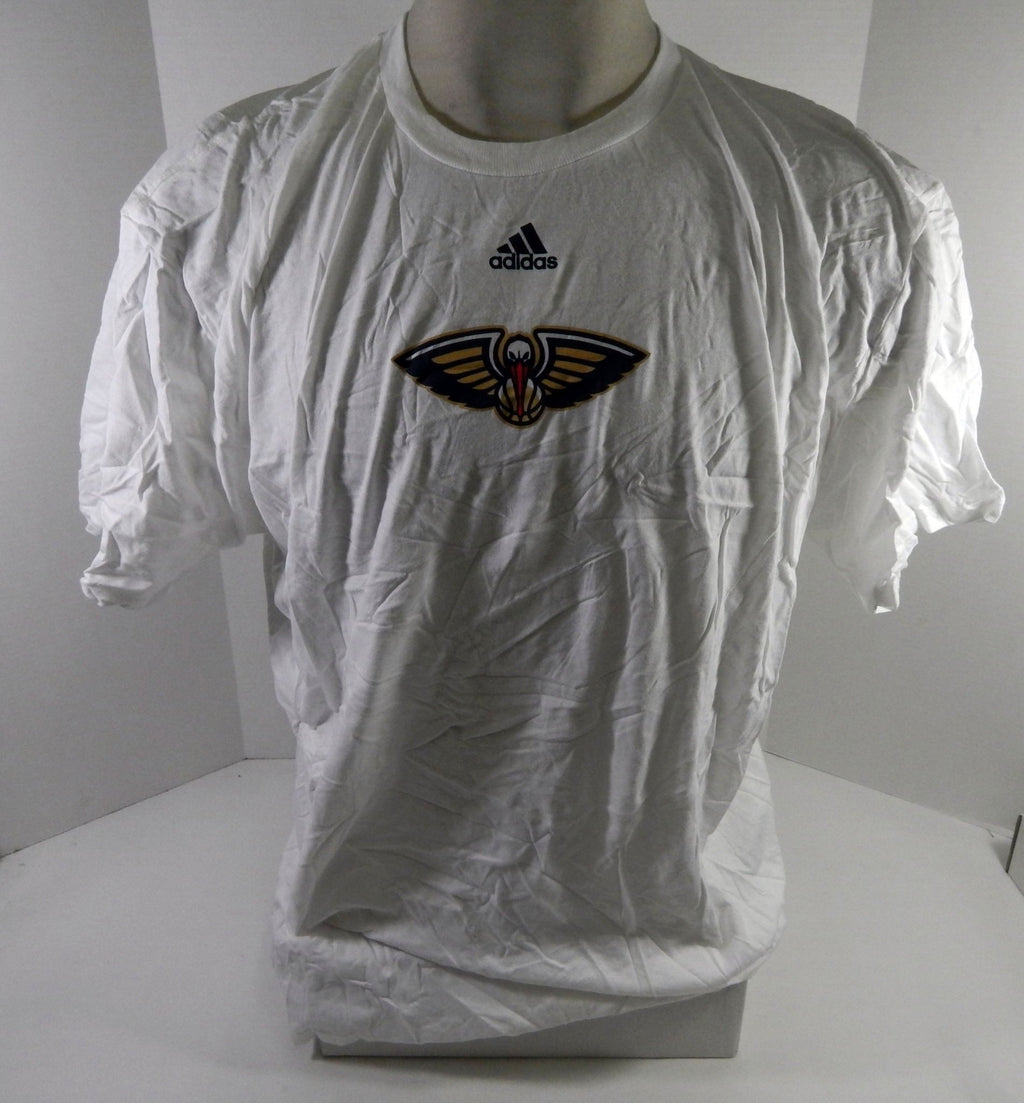 2013-14 New Orleans Pelicans Team Issued White Training Shirt 2XL DP61770 - DP61770