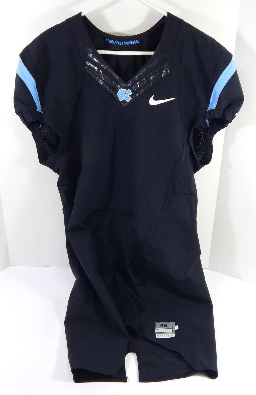 2013-14 North Carolina Tar Heels UNC Blank Game Issued Black Jersey 46 DP54144 - DP54144